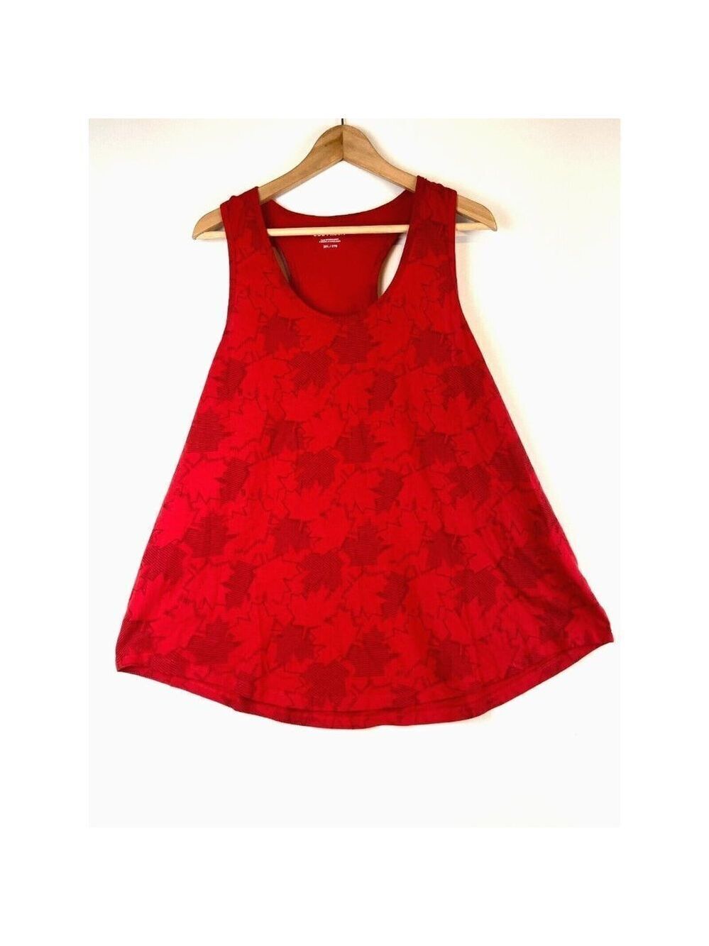 Joe Fresh Women's Maple Leaf Printed Canada Red Tank Top Size 2XL